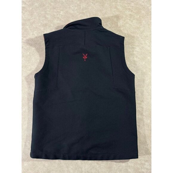 Peak iBex Climawool Stretch Woven Mens Full Zip Vest Outdoor Jacket Black Red S - Picture 2 of 8